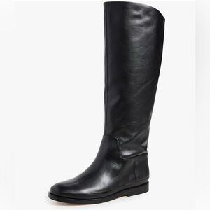 Vince Black Over the Knee Leather Boots